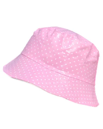 Bob vinyle rose à pois - Vente de bob imperméable - Toutacoo.