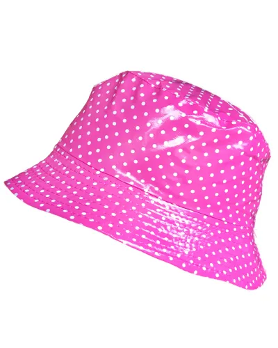 Bob vinyle rose à pois - Vente de bob imperméable - Toutacoo.