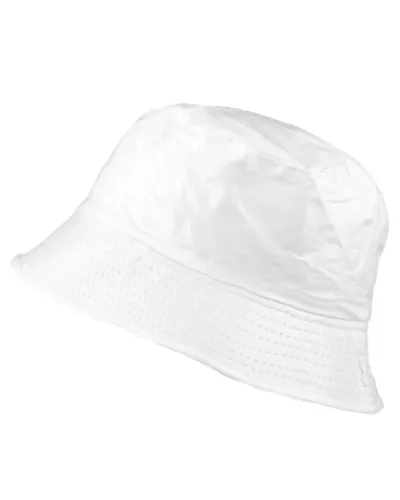 White vinyl rain hat - Waterproof hat sale - Toutacoo.