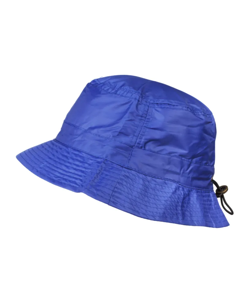 Bob imperméable, chapeau de pluie, bleu, réglable - Vente de bob imperméable - Toutacoo.