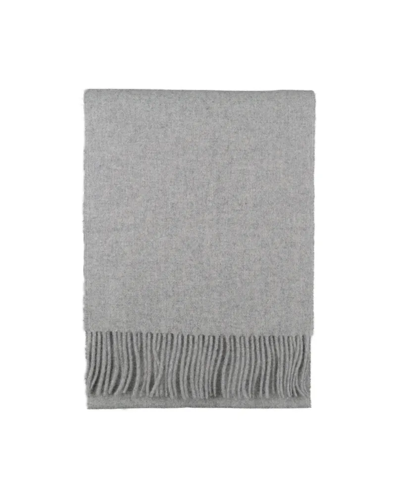 Light grey Lambswool scarf, Wool scarf sale, Toutacoo.