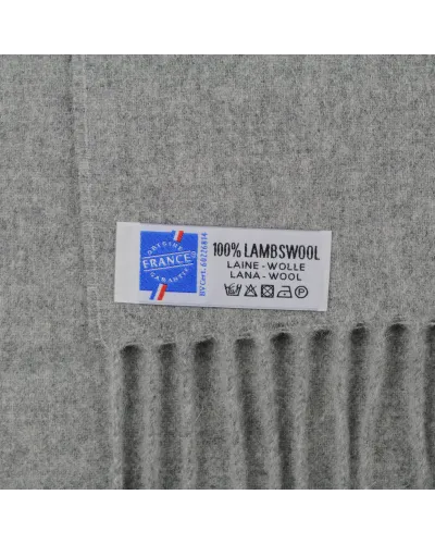 Light grey Lambswool scarf, Wool scarf sale, Toutacoo.