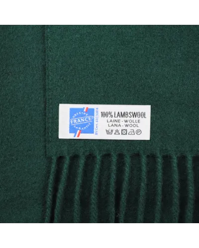 Echarpe Vert kaki Foncé Lambswool, Vente d'écharpes en laine, Toutacoo.