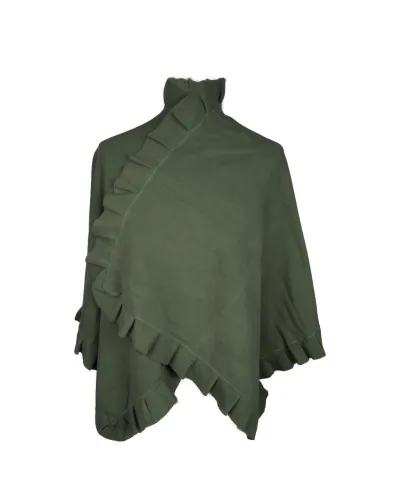 Poncho polaire vert , vente ponchos femme, Toutacoo.