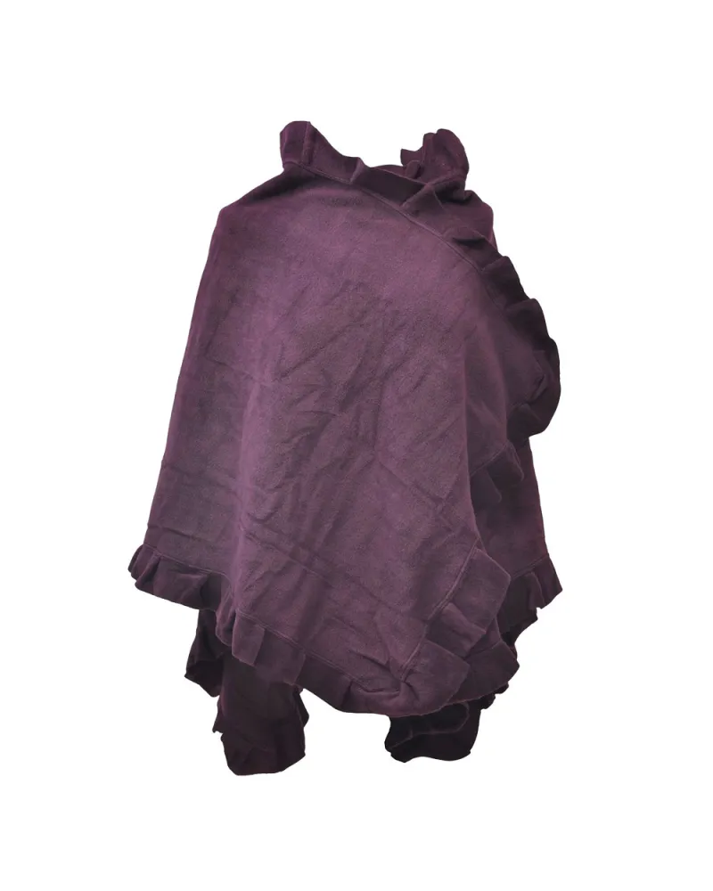 Poncho polaire violet, vente ponchos femme, Toutacoo.