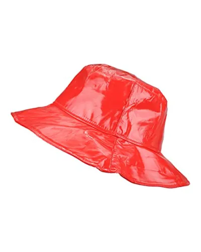 Chapeau de pluie, rouge - Vente de chapeau imperméable - Toutacoo.