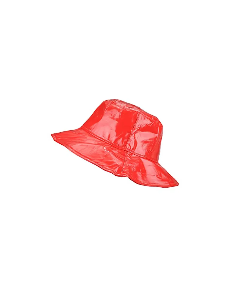 Chapeau de pluie, rouge - Vente de chapeau imperméable - Toutacoo.