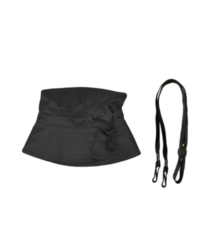 Rain hat, adjustable black waterproof hat with chin strap - Waterproof rain hats for sale - Toutacoo.