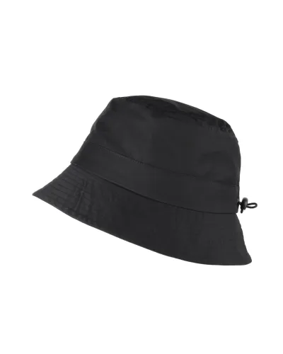 Schwarzer Sommerhut, zusammenfaltbar in integrierter Tasche – Toutacoo.