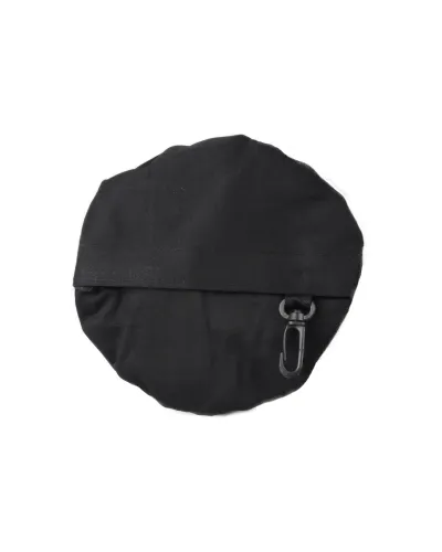 Schwarzer Sommerhut, zusammenfaltbar in integrierter Tasche – Toutacoo.