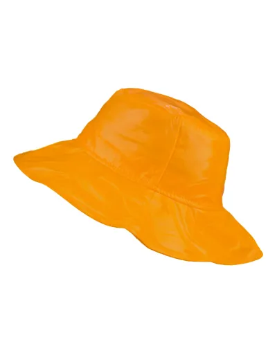 Chapeau de pluie orange - Vente de chapeau imperméable - Toutacoo.