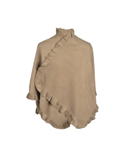 Poncho polaire beige, vente ponchos femme, Toutacoo.