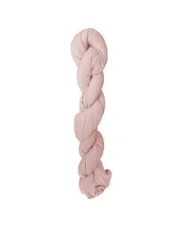 Sciarpa chèche in cotone beige rosato intrecciato - Toutacoo