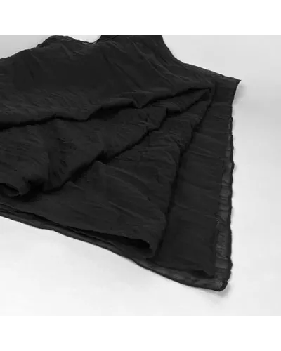 Sciarpa in cotone nero intenso - Boutique Toutacoo