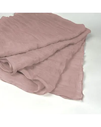 Beige and pink woven cotton cheche scarf - Toutacoo