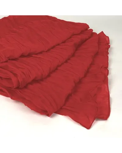 Foulard chèche en coton rouge tressé - Boutique Toutacoo