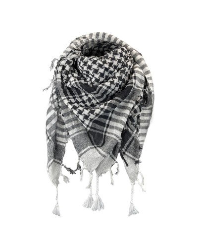 Keffieh noir / blanc en coton, foulard palestinien, Toutacoo.